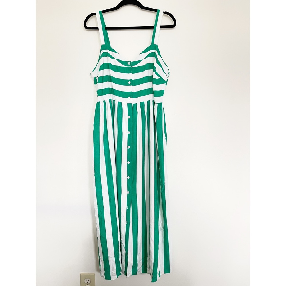 ASOS Design Linen Button Through Midi Dress - Picture 5 of 9